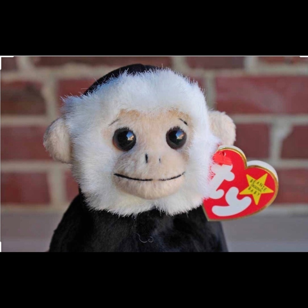 Rare Ty Beanie Retired 1999 Mooch the monkey